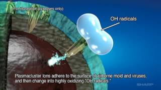 Sharp Plasmacluster Ion Airborne Pathogen Suppression mechanism.