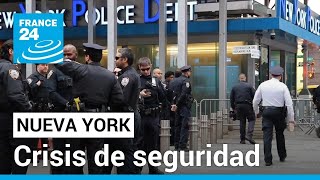 Neoyorquinos cada vez más preocupados por el aumento de la inseguridad • FRANCE 24 Español