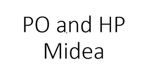 PO and HP error Midea air source heat pumps