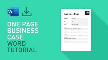 One Page Business Case Template | Microsoft Word Tutorial [FREE DOWNLOAD]