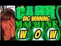 5 different slot machines, $20 each CASH ME OUT! SAN MANUEL CASINO!