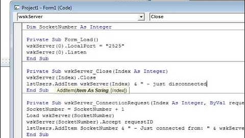 DarkestCode - [VB6] MS Winsock (Multi Server)