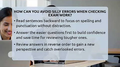 How Can You Avoid Silly Errors When Checking Exam Work? - Ultimate Study Hacks