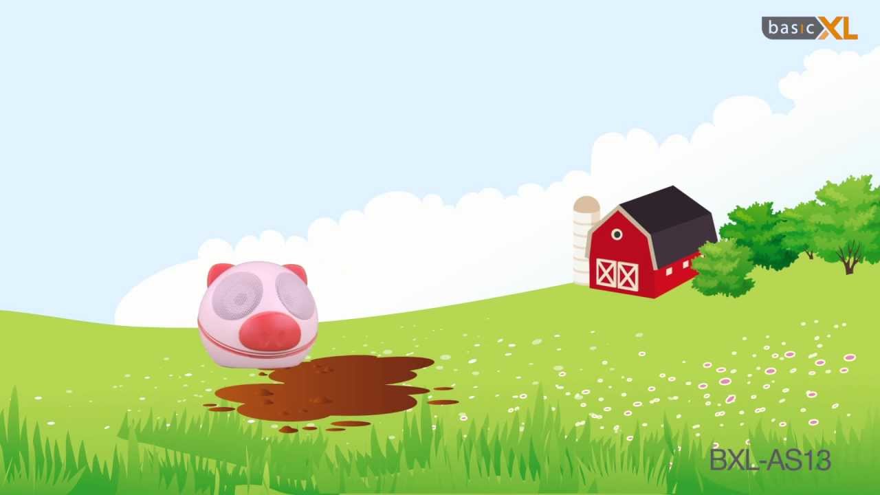 BasicXL Portable Piggy speaker BXL-AS13 - YouTube