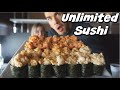 ALL YOU CAN EAT SUSHI VS COMPETITIVE EATER | DISAPPOINTING SUSHI | Niagara Falls Visit | Man Vs Food