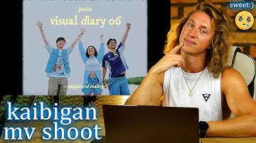 SO SWEET! 🌱 justin | visual diary | kaibigan mv shoot @ baler | Singer Reaction!