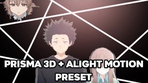Preset AMV Typography - Without Me ( Alight Motion + Prisma 3D )