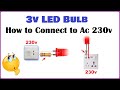 How To connect LED Bulb to 230v / Electronic Lokaya