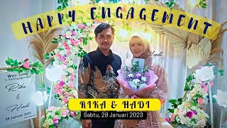 ACARA TUNANGAN RIKA & HADI TGL 28 JAN 2023