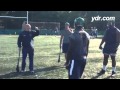 Is this handball with sticks? #PennState players loosen up with some hurling lessons. #LionsInIrelan