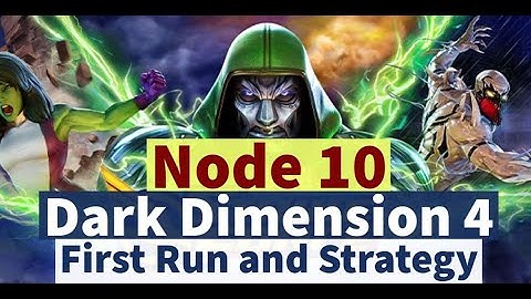 Dark Dimension 4: Node 10 - One Shot First Attempt! | DD4 Guide | Marvel Strike Force - Free to Play