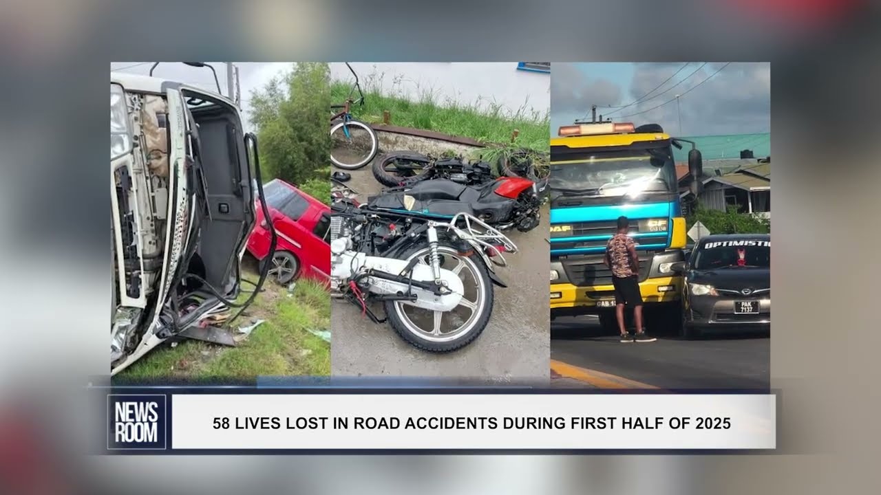 58 LIVES LOST IN ROAD ACCIDENTS DURING FIRST HALF OF 2025