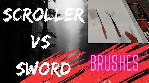 Pinstriping Brushes: Scrollers VS Swords. What