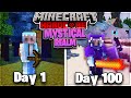 I survived 100 days in a mystical realm in hardcore minecraft heres what happened