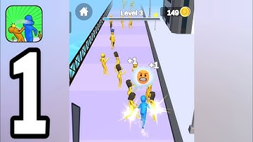 Slap and Run - Gameplay Walkthrough Part 1 | Levels 1-20 (Android, iOS)