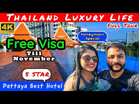 🌴Living in The Most Luxurious Hotel of Thailand👈🤩 | Aiyara Grand Hotel Pattaya | Pattaya Hotel