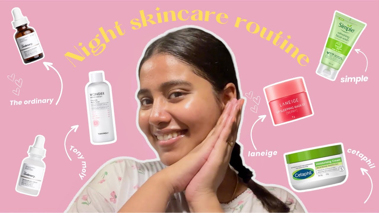 Skincare routine for acne prone skin *Night skincare routine*/Korean ...