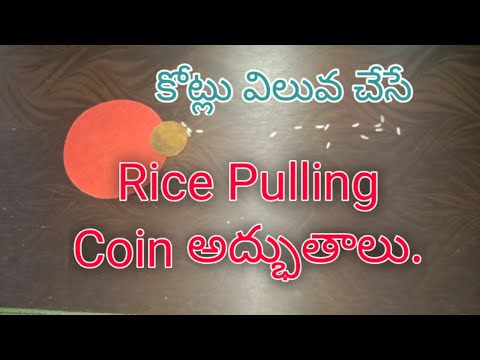 Rice Pulling Coin Wonders See The Magic||CrazyTechTelugu||