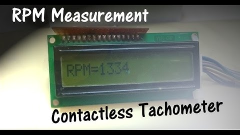 Contactless tachometer using Arduino and IR sensor