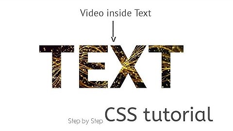 How to add video inside text with CSS | css video inside text tutorial #purecss #coding