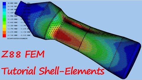 Z88 FEM Tutorial PET Flasche mit Schalenelementen