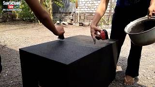 Cara Texture Box Speaker Mengunakan Nat Keramik Dengan Takaran Yang Pas || BM Audio