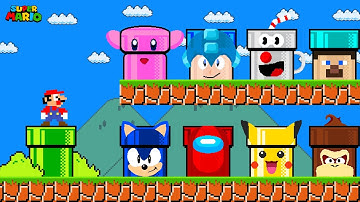 Super Mario Bros., but There Are More Custom Pipe Game Characters