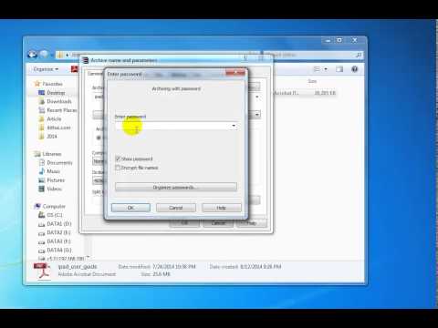 วีดีโอ: วิธีใส่รหัสผ่านในไฟล์ Rar