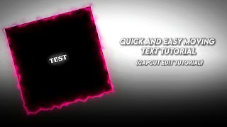 Quick and easy Moving text Tutorial | Capcut Edit Tutorial (NO VIDEOSTAR NEEDED!) screenshot 5