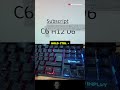 How to Format Text as Superscript or Subscript using Keyboard Shortcut #shortsviral
