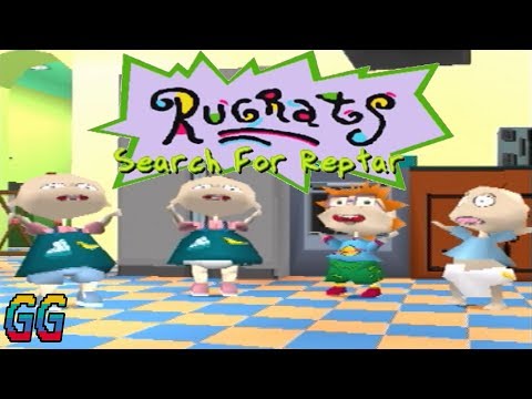 PS1 Rugrats: Search For Reptar 1998 (All Puzzle Pieces & Activities) - No Commentary