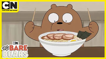 We Bare Bears | Bears Eating Ramen | Cartoon Network UK 🇬🇧