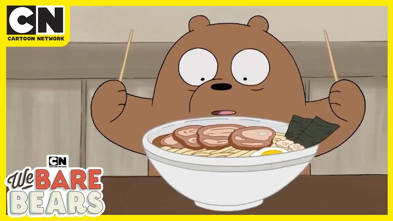 We Bare Bears | Bears Eating Ramen | Cartoon Network UK 🇬🇧 - YouTube
