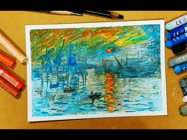 CLASS101+  Draw like Monet: Online Oil Pastel Travel Drawing Class