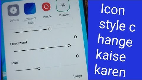Realme C25s|how to rounded corners Icons| how to set  size |defaulticon,material ,pebble ,custom