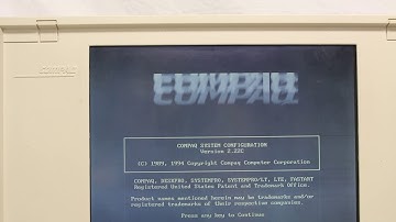 Compaq SLT 286 Boot test