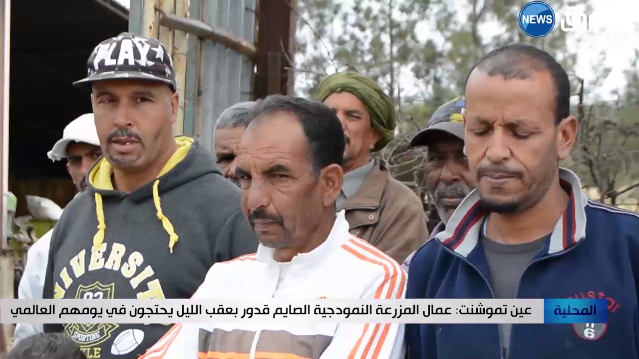 عين تموشنت: عمال المزرعة النمودجية الصايم قدور بعقب الليل يحتجون في يومهم العالمي