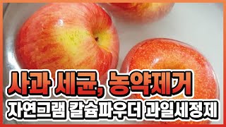 자연그램 칼슘파우더 과일세정제 사과 세균, 농약제거