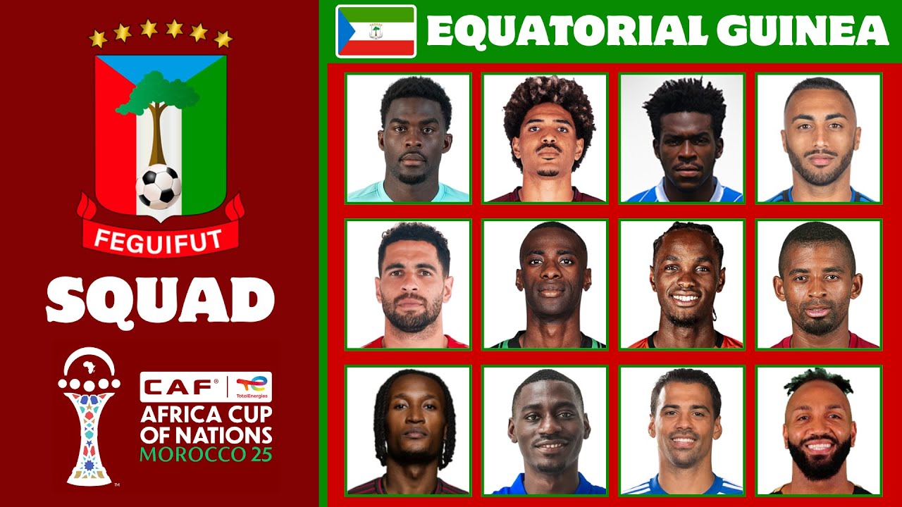 Официальный состав сборной Экваториальной Гвинеи на Кубок африканских наций 2025 | FootWorld