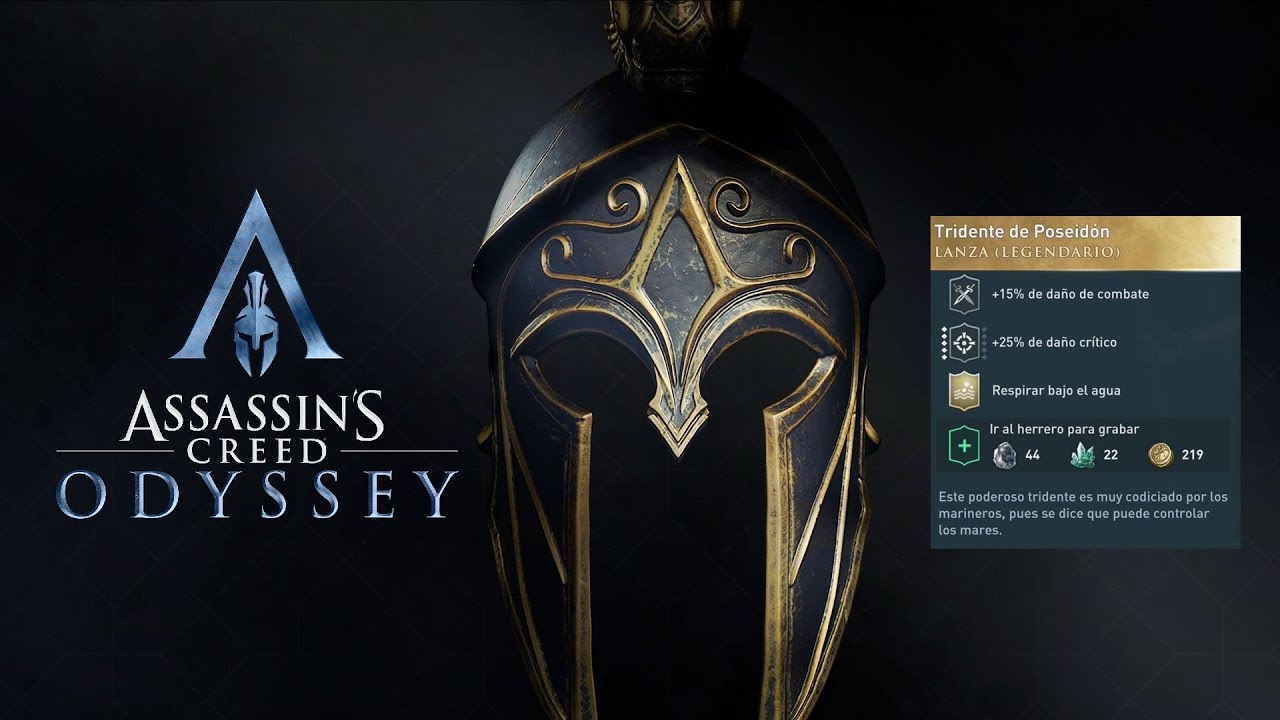 Tridente de Poseidón - Lanza Legendaria [Guía] Assassin's Creed Odyssey  (Localización) 