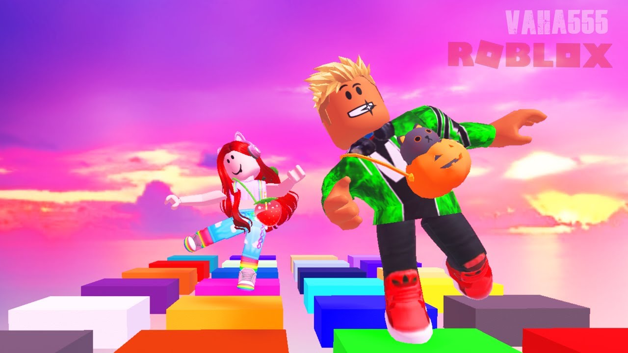 Roblox เหยียบสีขึ้นไปสวรรค์ Roblox Color Tower[vaha555] YouTube