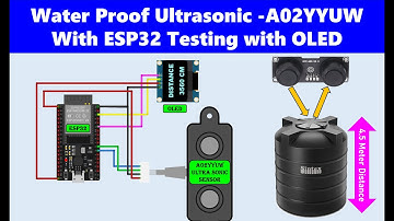 ESP32 + OLED | Measure Distance Using A02YYUW Waterproof Ultrasonic Sensor | DIY Project