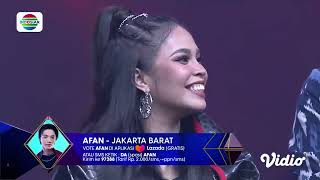 Kecupan  Muah  Dari Janet untuk Penampilan Afan Jakarta Hannah!! Arrrtinya?!! | D'Academy 5