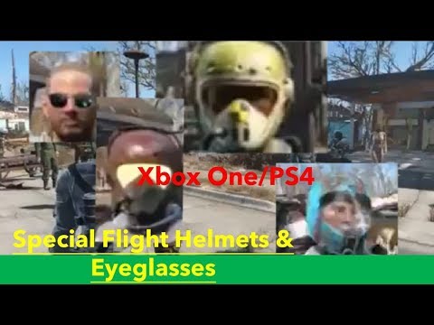 Fallout 4 Xbox One/PS4 Mods|SPECIAL Flight Helmets & Eyeglasses - YouTube