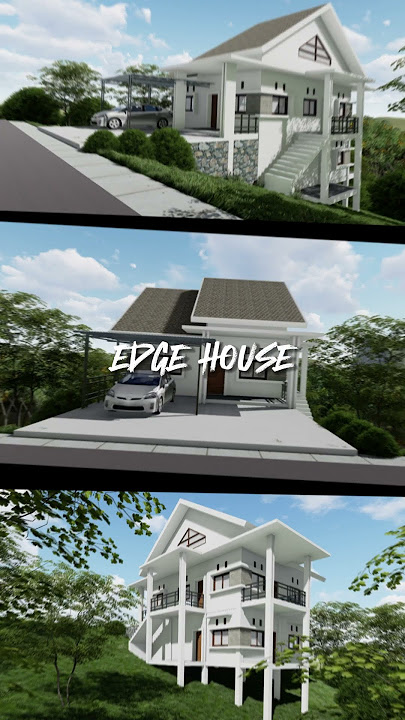 DESAIN RUMAH LAHAN MIRING #architecture #arsitek