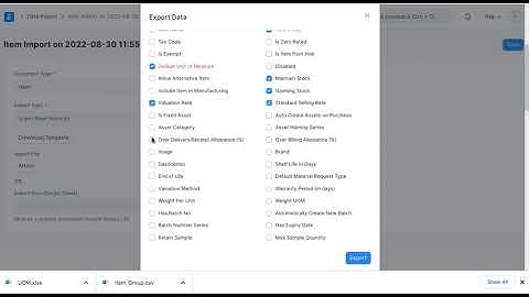 ERPNEXT...رفع المستندات من الاكسيل
