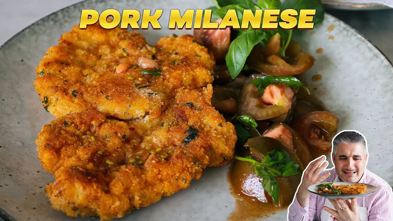 How to Make PORK MILANESE Like an Italian (Italian Pork Cutlets) | Vincenzo