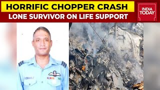 Iaf Chopper Crash Lone Survivor Group Captain Varun Singh On Life Support Vitals Being Monitored