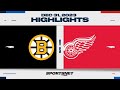 NHL Highlights | Bruins vs. Red Wings - December 31, 2023