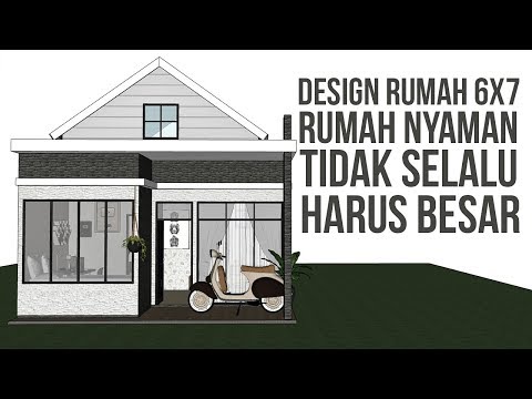 small-home-design-6x7,-design-rumah-minimalis-modern-untuk-pasangan-baru